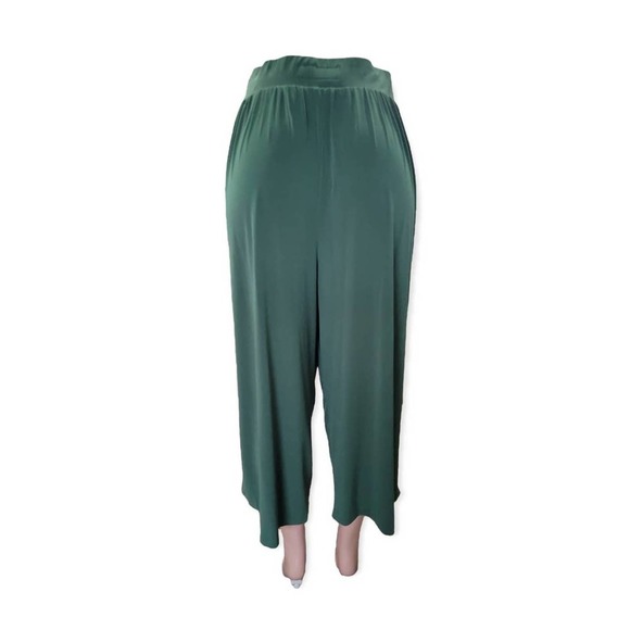 TORRID Crop Pull-on Wide Leg Studio Knit Mid-Rise Pant Green Size 2x - Picture 7 of 16